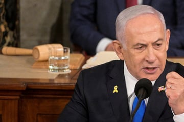 Netanyahu praises Trump and calls Gaza protestors "Iran's useful idiots" before Congress