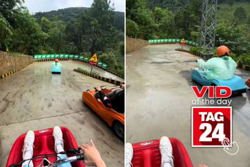 Viral Video of the Day for July 26, 2024: Real-life Mario Kart ride makes woman scream on TikTok!