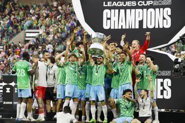 Leagues Cup: Seattle Sounders stun Messi's Inter Miami in final marred by spitting incident