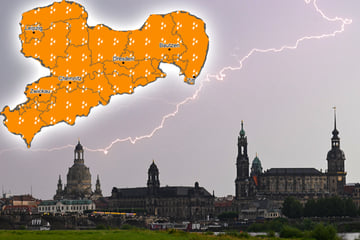 Unwetterwarnung für Sachsen: Das kommt jetzt auf den Freistaat zu