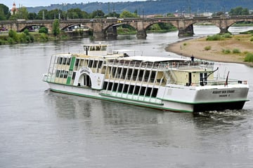 Weiße Flotte fährt trotz Elbsperrung