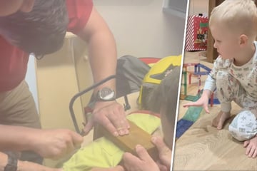 Kleiner Junge übertreibt beim Spielen: Plötzlich kann ihm nur noch die Feuerwehr helfen