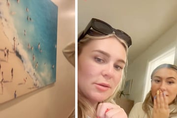 Familie checkt in Airbnb ein: Als sie Bild an der Wand entdecken, bleibt ihnen der Mund offen stehen
