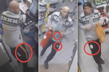 Mitarbeiter mit Bierflasche und Messer attackiert: Wer kennt diesen Tankstellen-Räuber?