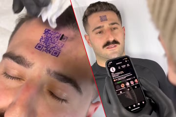 Man goes viral after getting QR code forehead tattoo for bizarre reason
