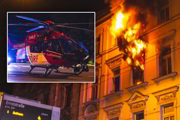 Schreckliches Feuer-Drama in Thüringen: Bewohner springt aus Fenster