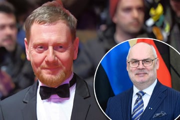 Kretschmer wird 50 und feiert mit Präsident und Motorradstaffel