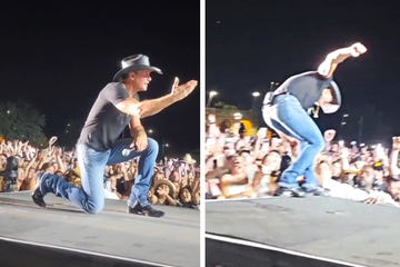 Tim McGraw vs. Skinny Jeans: Country star falls off stage in viral video
