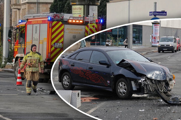 Unfall am Straßburger Platz: Mazda rauscht in Rettungsfahrzeug!