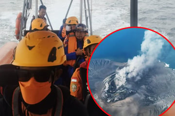 Sie wollten über den Ausbruch berichten: Boot mit Journalisten am Vulkan Anak Krakatau verschollen