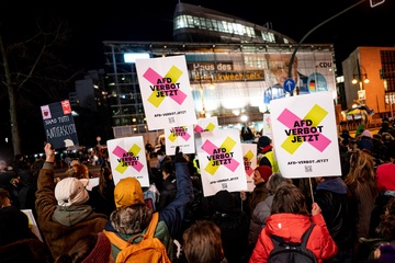 Gegen schärfere Migrationspolitik: Mehrere Hundert Menschen demonstrieren vor CDU-Zentrale