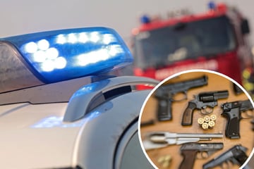 Feuerwehr rückt zu brennender Gartenhütte aus und macht auf der Terrasse einen brisanten Fund