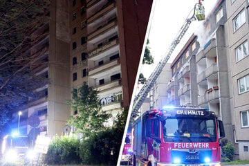 Chemnitz: Feuerwehreinsätze in Chemnitz: Brand in Wohnung und an Gammel-Platte