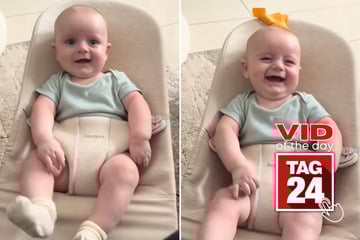 viral videos: Viral Video of the Day for July 23, 2025: Baby can't stop laughing as mom throws cheese slices at him