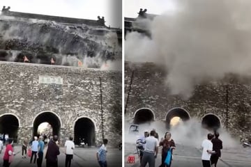 Historischer Trommelturm von Fengyang: 650 Jahre altes Wahrzeichen stürzt teilweise ein