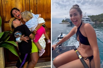 "So Fear!": Sarah Engels supports Yacht-Urlaub über Alessio and Solea