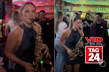 Viral Video of the Day for April 20, 2024: Girl shows off epic saxophone skills at bar!