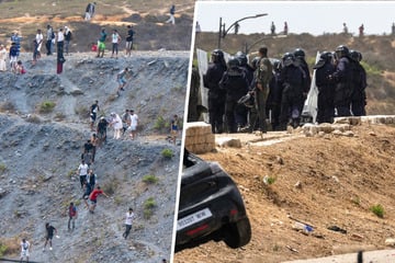 Tränengas und Schlagstöcke: Polizei knüppelt neuen Migrantenansturm auf Ceuta nieder