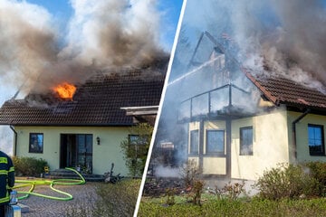 Verheerender Wohnhausbrand in Sachsen: Bewohnerin verletzt