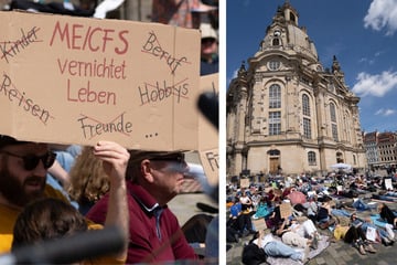 Dresden: Warum liegen hier so viele Menschen vor der Frauenkirche?