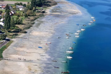 Zu wenig Wasser im Bodensee: Schiffsverkehr im Untersee komplett eingestellt