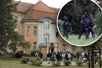 Vermeintliche Pistole an Pirnaer Berufsschule entdeckt: Sondereinheit im Einsatz