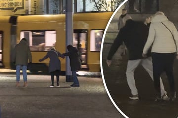 Dresden: Blitzeis in der historischen Altstadt: Dresdner landen auf dem Hosenboden