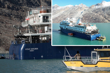 Vor Grönland auf Sandbank gefahren: Kreuzfahrtschiff hängt weiter fest