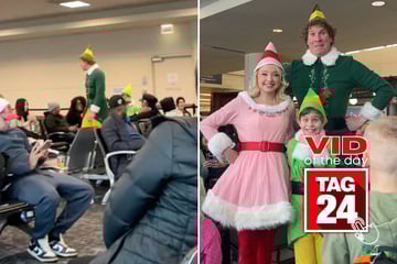 Viral Video of the Day for December 28, 2025: Woman spots Buddy the Elf in Chicago airport