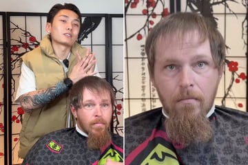 Friseur verspricht 42-Jährigem, sein Alter zu halbieren: So sieht das Ergebnis aus