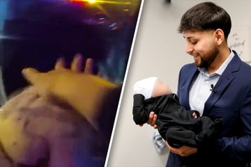Baby droht vor den Augen eines Polizisten zu ersticken: Was er dann macht, rührt zu Tränen