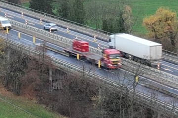 Leipzig: Prekäre Lage auf der Agra-Brücke: Zahlreiche Lkw verstoßen gegen Durchfahrtverbot
