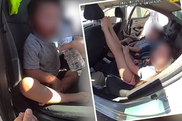 Ihr Papa amüsierte sich im Sex-Shop: Polizei rettet Kinder aus Hitze-Auto