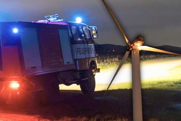 Brennende Trümmerteile fliegen herum: Feuer an Windrad