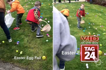 Viral Video of the Day for April 5, 2026: Little boy hilariously fails Easter egg hunt