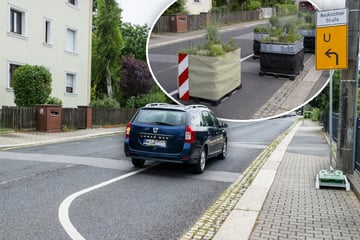 Chemnitz: Verkehrsversuch gescheitert? Pflanzinseln in Chemnitz plötzlich verschwunden