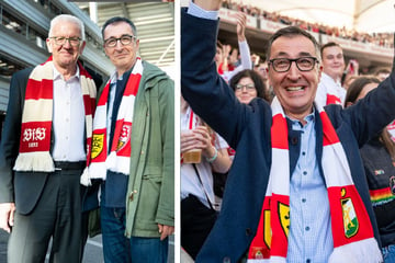 Im VfB-Fanschal: Özdemir im Ländle unterwegs!