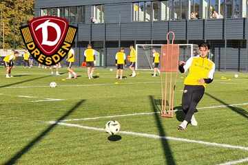 Dynamo-Dresden-Blog: Verletzter SGD-Keeper Tim Schreiber trainiert mit Ball