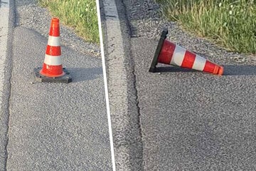 Liegende Kegel am Straßenrand: Was Ihr hier tun solltet