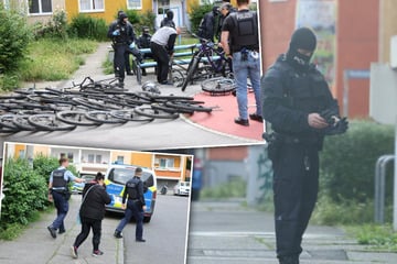 Leipzig: Zufallsfund bei Razzien: Polizei entdeckt Waffen, Drogen und geklaute Fahrräder in Leipzig
