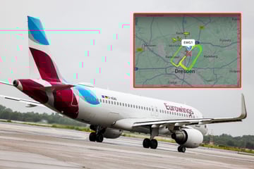 Dresden: Eurowings-Flugzeug kreist stundenlang am Himmel über Dresden: Was war da los?