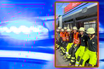 Tram entgleist durch Unfall: Feuerwehr muss vollen Körpereinsatz zeigen
