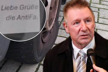 "Liebe Grüße, die AntiFa": Bürgermobil von Leipziger AfD-Abgeordnetem manipuliert
