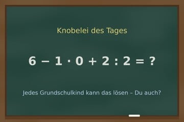 Knobelei des Tages vom 13.10.2026: Diese Matheaufgabe kann jedes Grundschulkind lösen - Du auch?