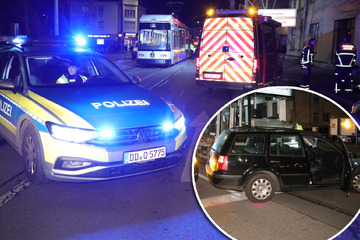 No more road crashes: Kombi and DVB tram crash together!