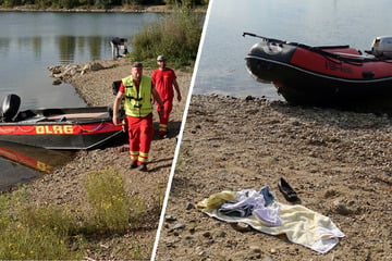 Dresden: Vermisstensuche an Dresdner Kiesgrube: Kleidung nahe Ufer lässt Schlimmes befürchten