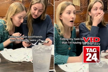 Viral Video of the Day for February 26, 2025: Twin BFFs have priceless reaction to pregnancy surprise