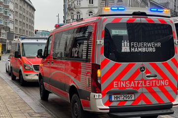 Hamburg: Großeinsatz in der City: Gasleitung bei Bauarbeiten beschädigt