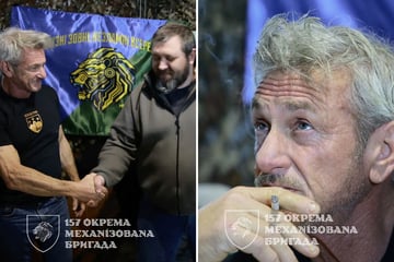 Sean Penn meets troops on Ukraine's frontline after skipping Oscars