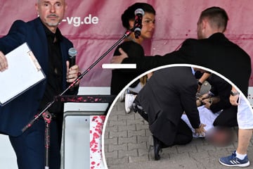 Farbattacke auf Wagenknecht! Angreifer in Handschellen abgeführt